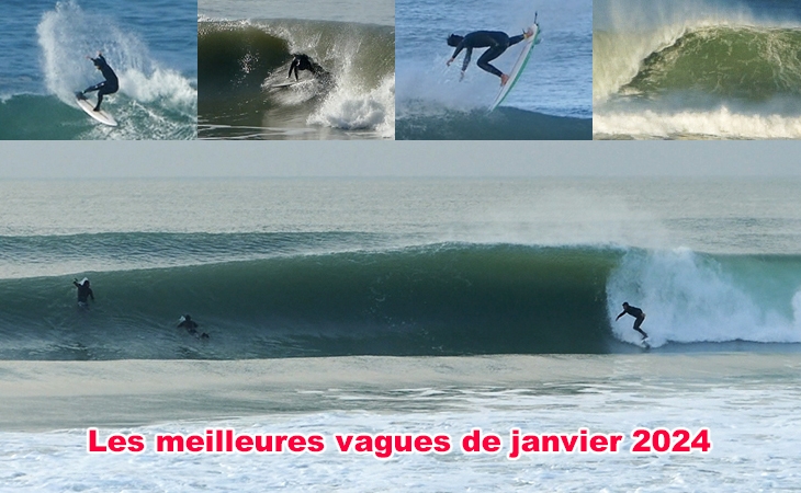 Les vagues du mois - Surf Lacanau Janvier 2024