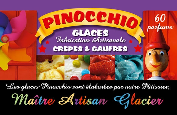 Restaurant - Snack - Pizzeria à Lacanau - GLACES PINOCCHIO