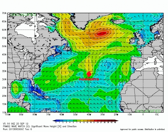 Cyclone Humberto - Swell du 22-23-24 septembre