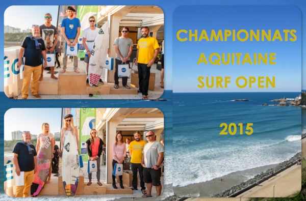 Résultats Championnats Aquitaine Surf Open 2015