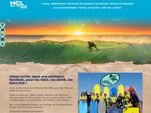 Ecole de Surf et bodyboard HCL