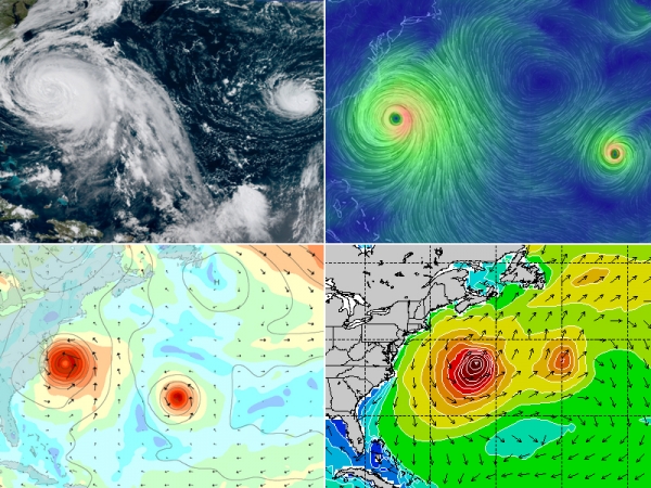 Cyclones Maria et Lee - Swell du 03 au 06 octobre