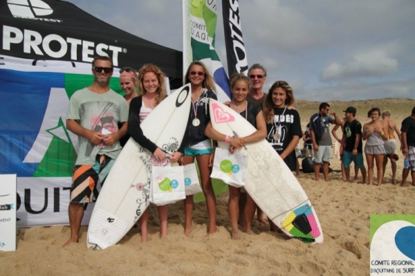 RESULTATS CHAMPIONNATS AQUITAINE ESPOIRS - © Comité Régional d'Aquitaine de Surf