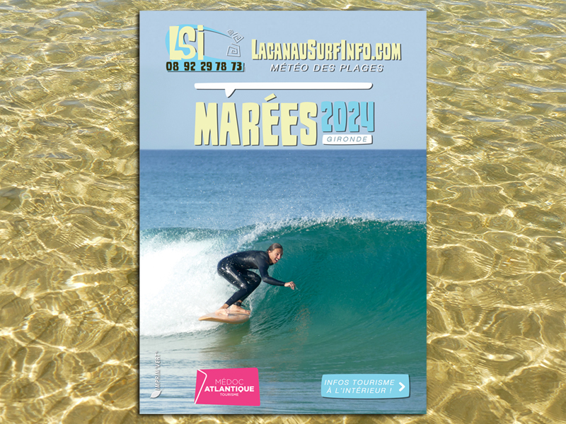 guide des marées lacanau surf info 2024